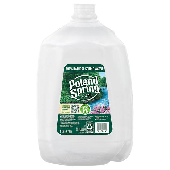 Poland Spring 100% Natural Spring Water (1 gal)