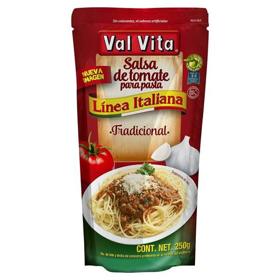 Val vita salsa de tomate para pasta italiana (doypack 250 g)