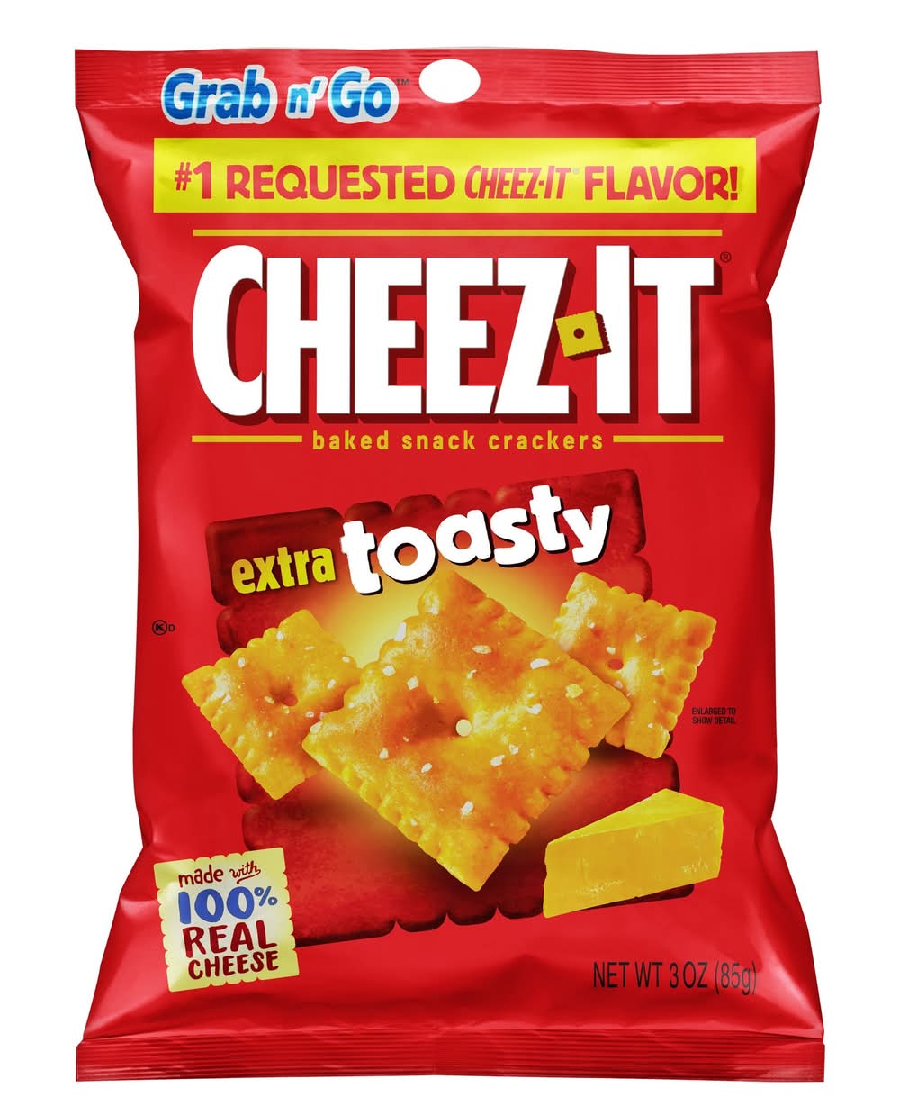 Cheez-It Baked Snack Cheese Crackers Extra Toasty