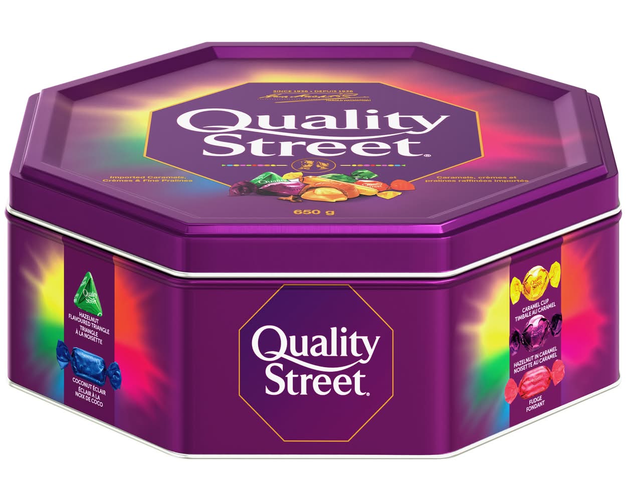 Quality Street Pralines & Toffees Tub, Assorted (650 g)