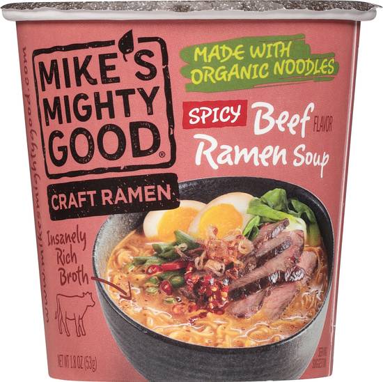 Mike's Mighty Good Spicy Ramen Soup (beef)