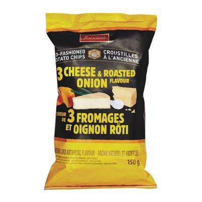 Irresistibles 3 Cheese & Roasted Onion Old Fashioned Chips (150 g)