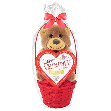 Megatoys Valentine's Basket With Plush & Chocolate (1 ct)
