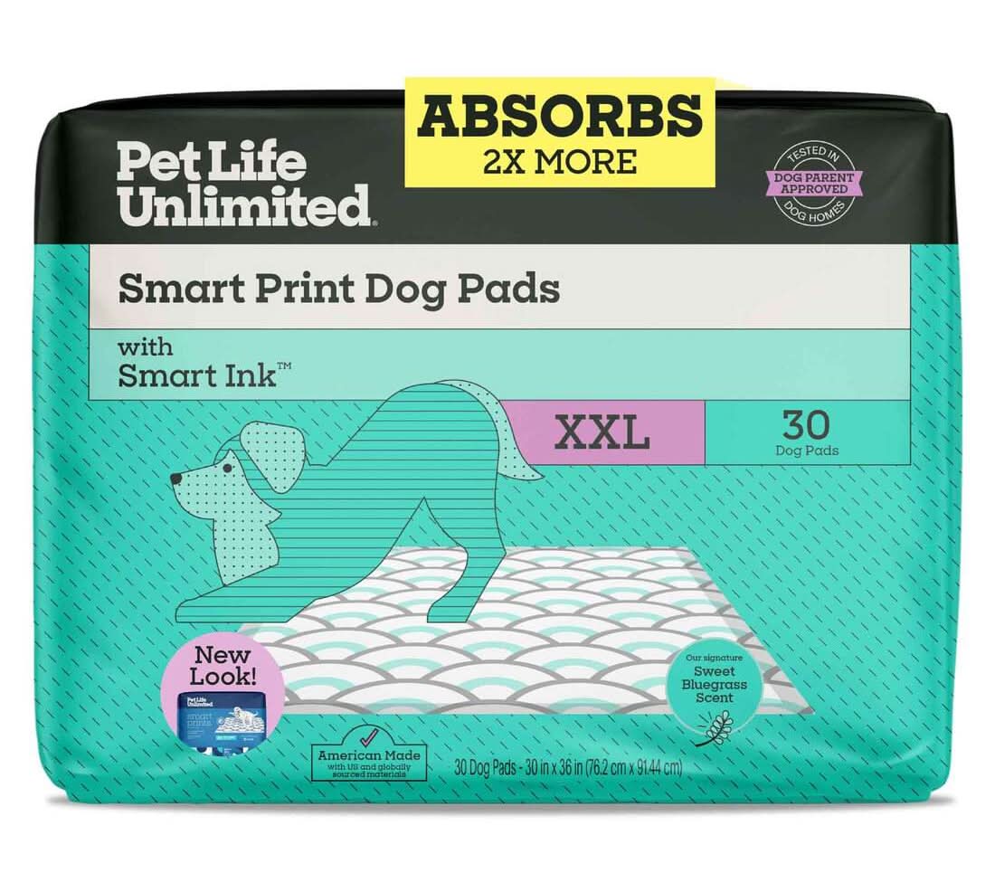 Pet Life Unlimited Smart Prints Training Dog Pads, XXL (30 ct)