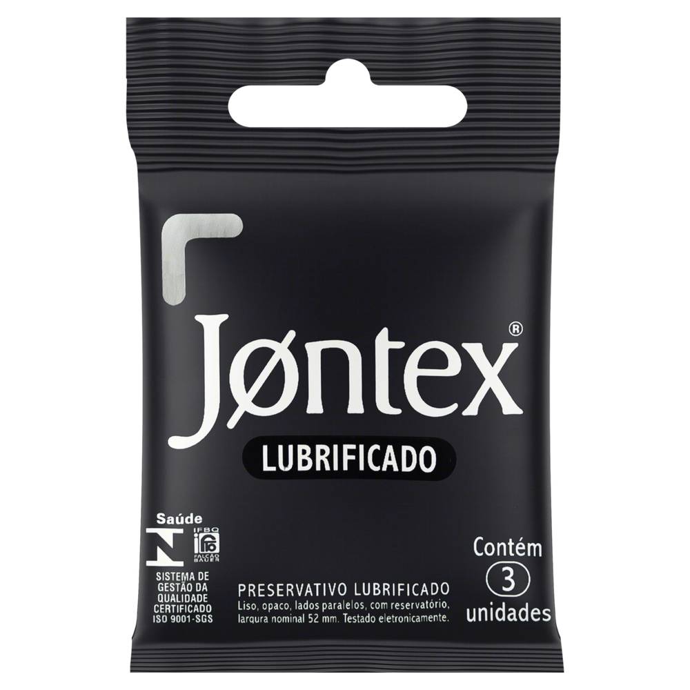 Jontex · Preservativo lubrificado (3 un)