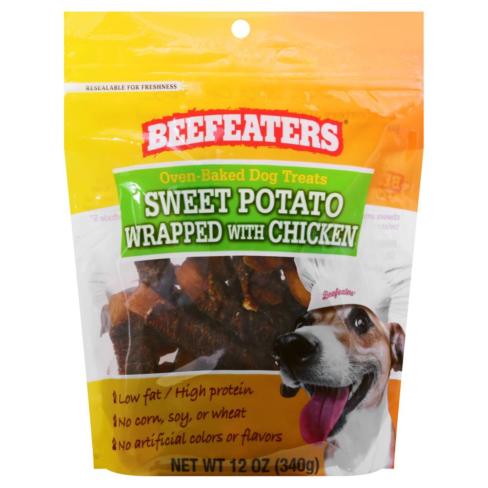 Beefeaters Sweet Potato Wrapped With Chicken Dog Treats (12 oz)