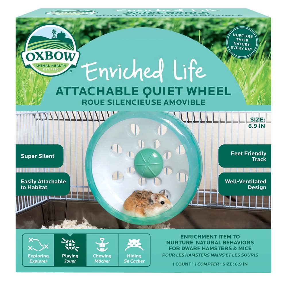 Oxbow Enriched Life Small Animal Attachable Quiet Wheel, 1 ea