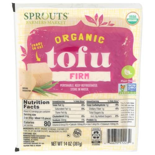 Sprouts Organic Firm Tofu