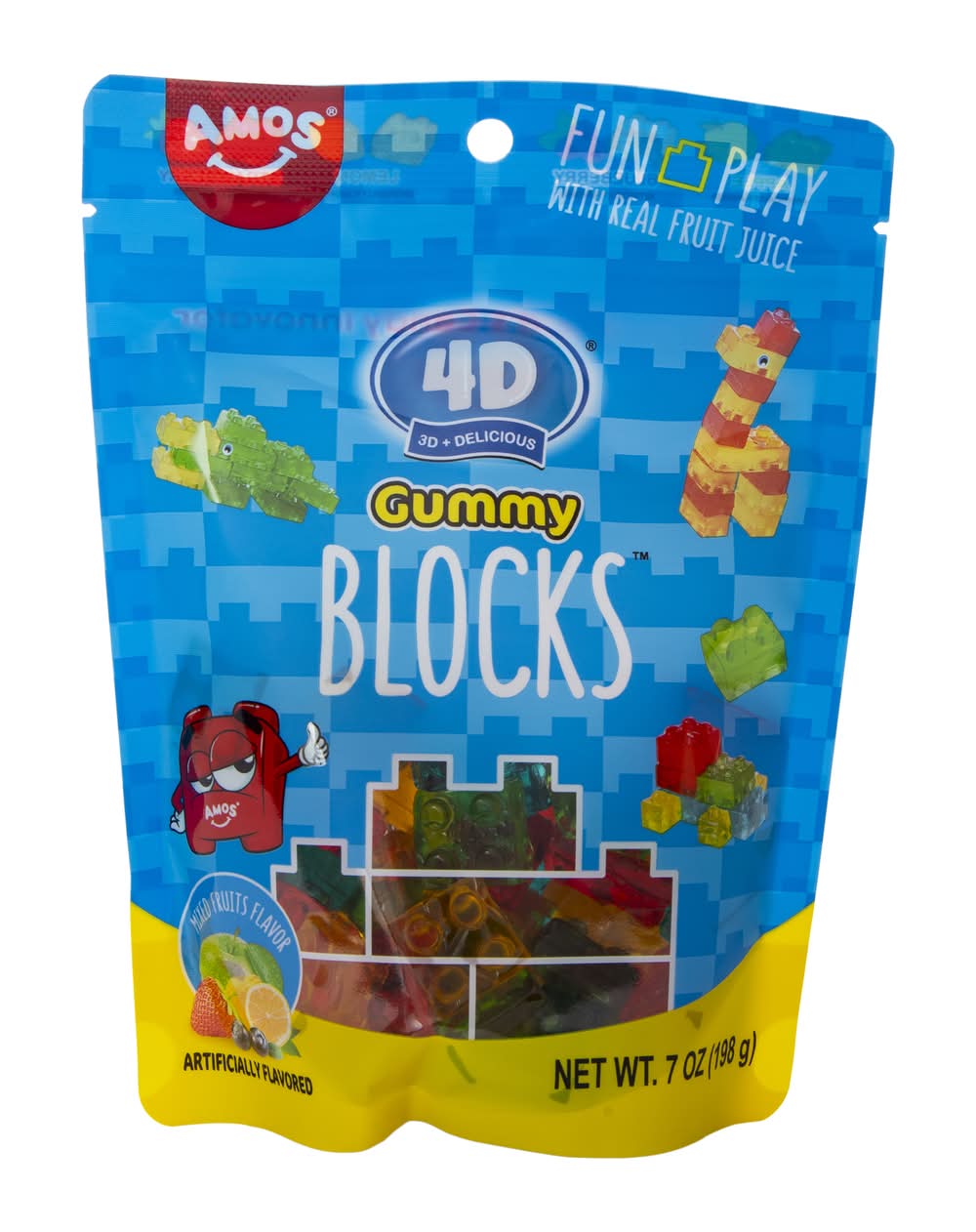Amos® 4D Gummy Blocks™ 7oz