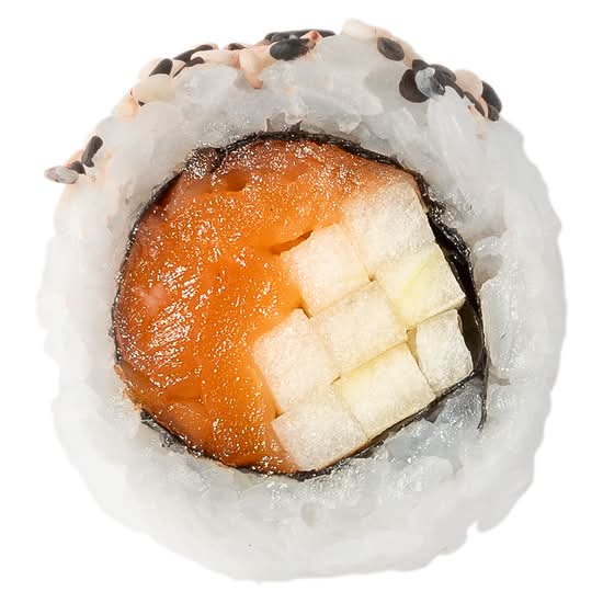 HOSOMAKI SAUMON FUMÉ ET POMME / SMOKED SALMON AND APPLE HOSOMAKI