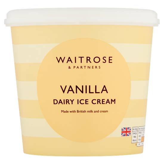 Waitrose & Partners Vanilla Dairy Ice Cream