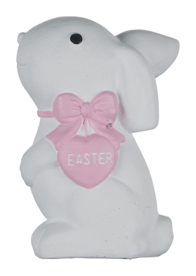 Easter Tabletop Bunny With Heart Decor Assorted