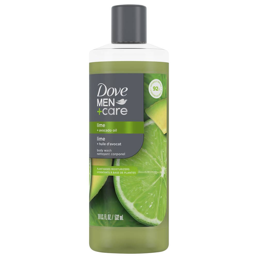 Dove Men+Care Hydrating Body Wash Lime + Avocado Oil