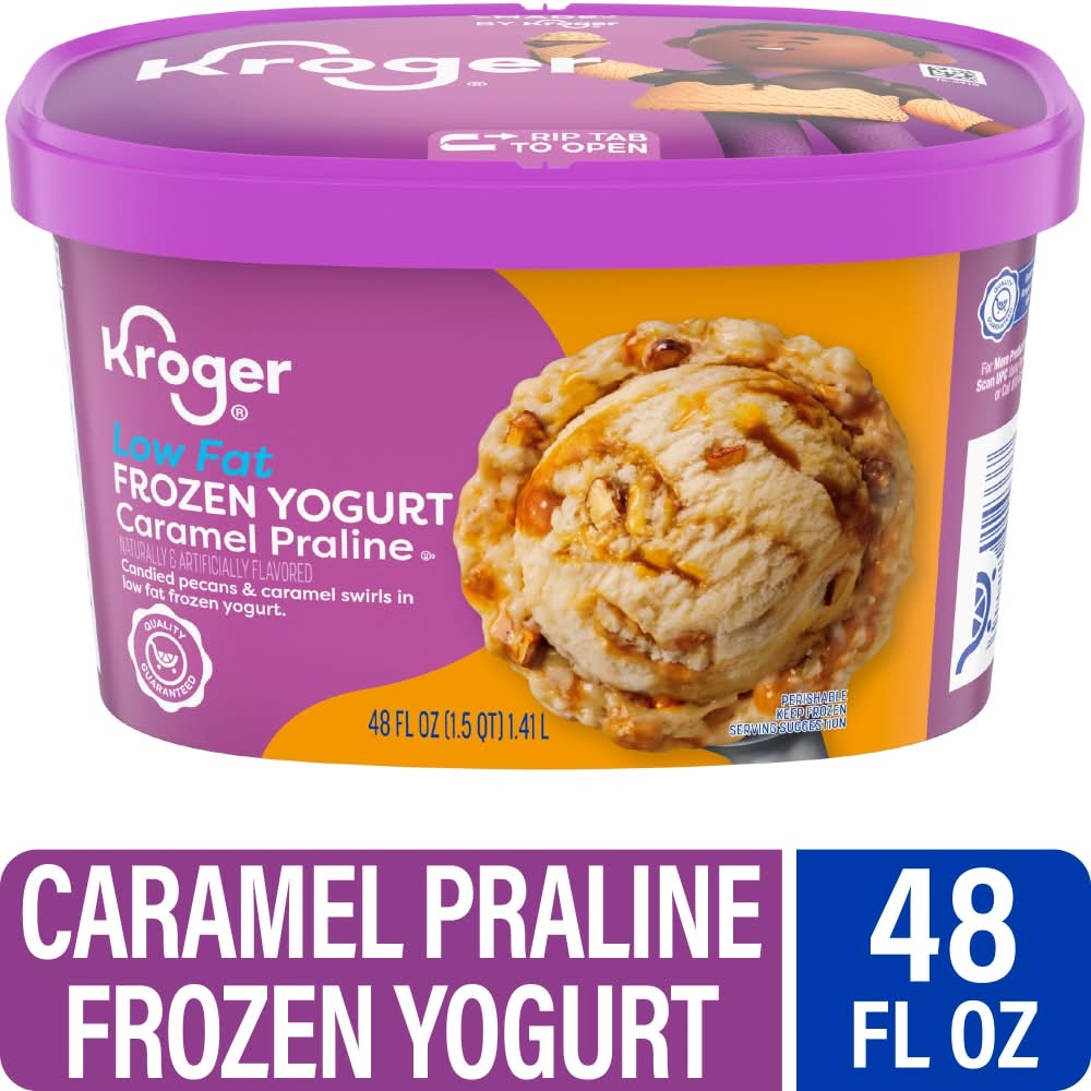 Kroger Low Fat Yogurt, Caramel Praline (48 fl oz)