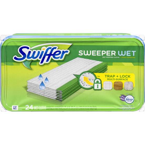 Swiffer Wet Cloth Refill , Lavender Vanilla & Comfort (24 ea)