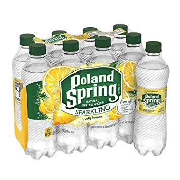 Poland Spring - Lemon Sparkling Water - 24/16.9 oz (1X24|1 Unit per Case)