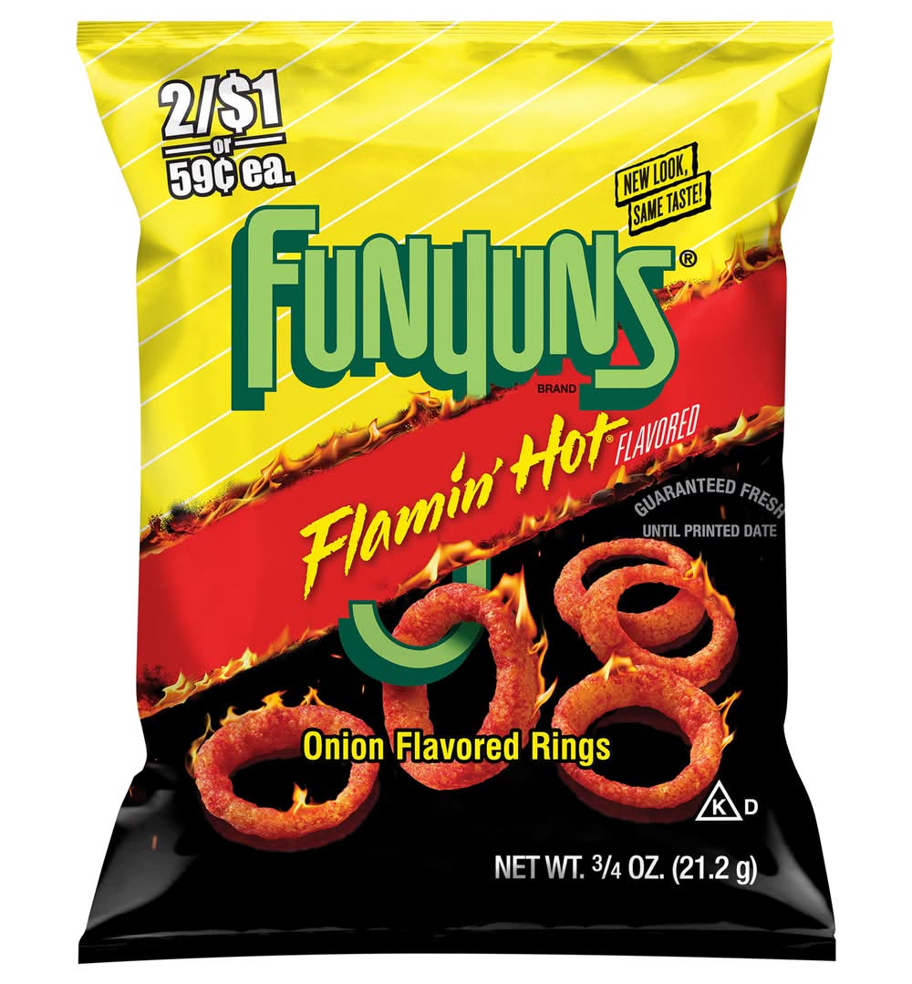Funyuns Rings Snack, Flamin' Hot-Onion (0.75 oz)