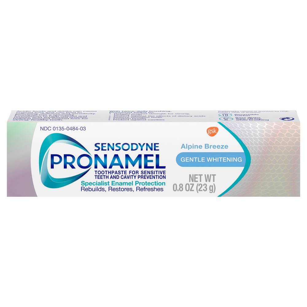 Sensodyne Pronamel Gentle Whitening Fluoride Toothpaste (0.8 oz)