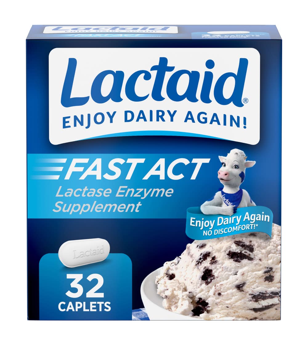 Lactaid Fast Act Lactose Intolerance Relief Supplement (3.2 oz)