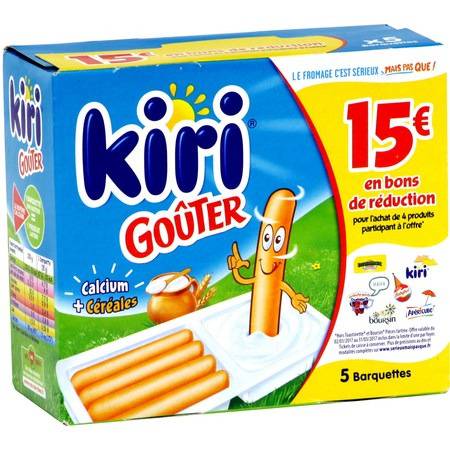 Fromage Goûter KIRI - les 5 barquettes de 35 g
