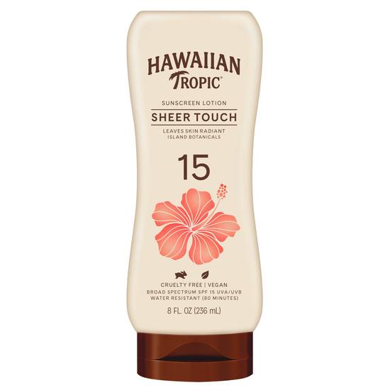 Hawaiian Tropic Ultra Radiance Broad Spectrum Spf 15 Sheer Touch Sunscreen Lotion