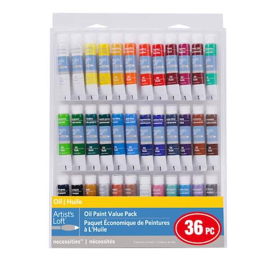 Artist's Loft Necessities Color Oil Paint Value pack, Assorted (12 ml, 36 ct)