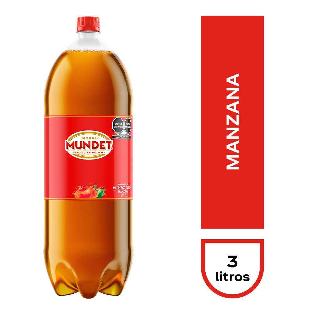 Sidral Mundet · Refresco, manzana (3 L)