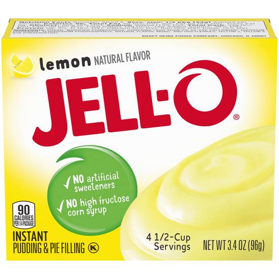 Jell-O Lemon Flavor Instant Pudding & Pie Filling