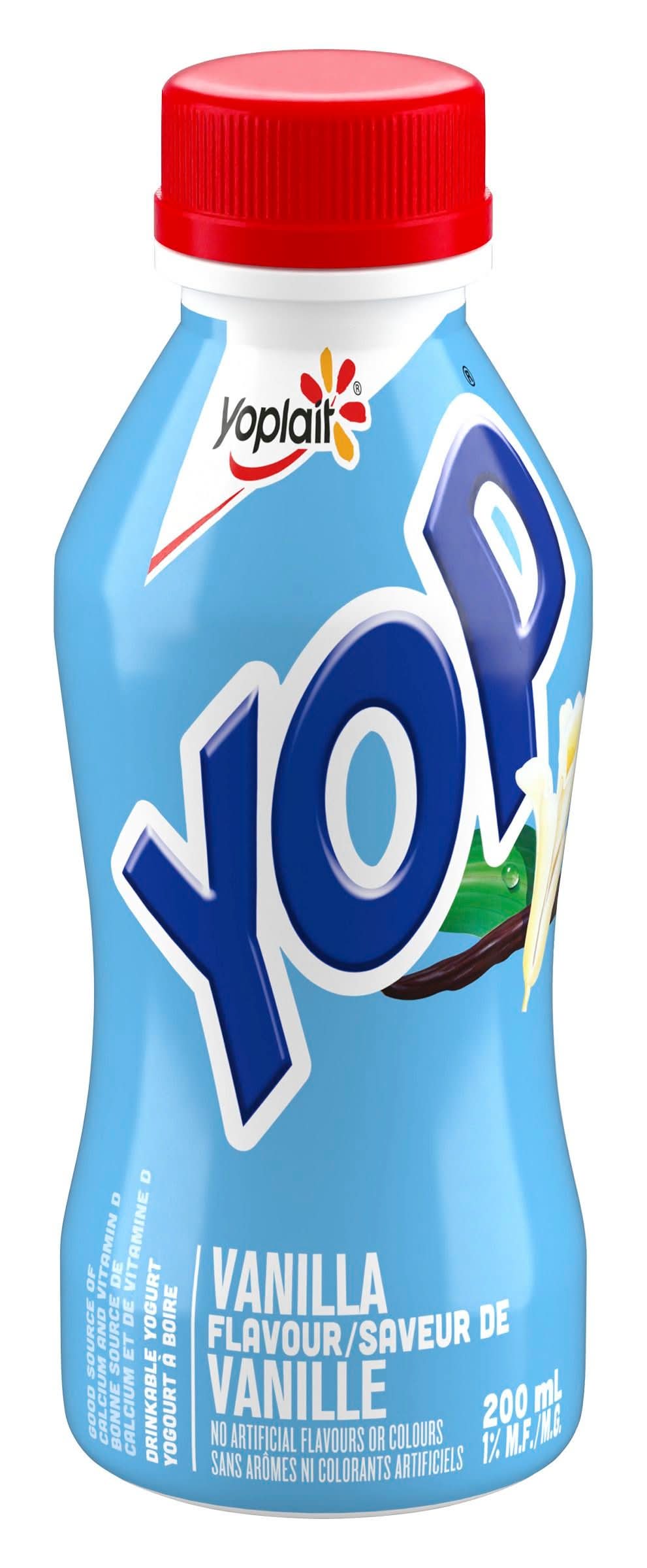 Yoplait Yop Drinkable Yogurt, Vanilla (200 ml)
