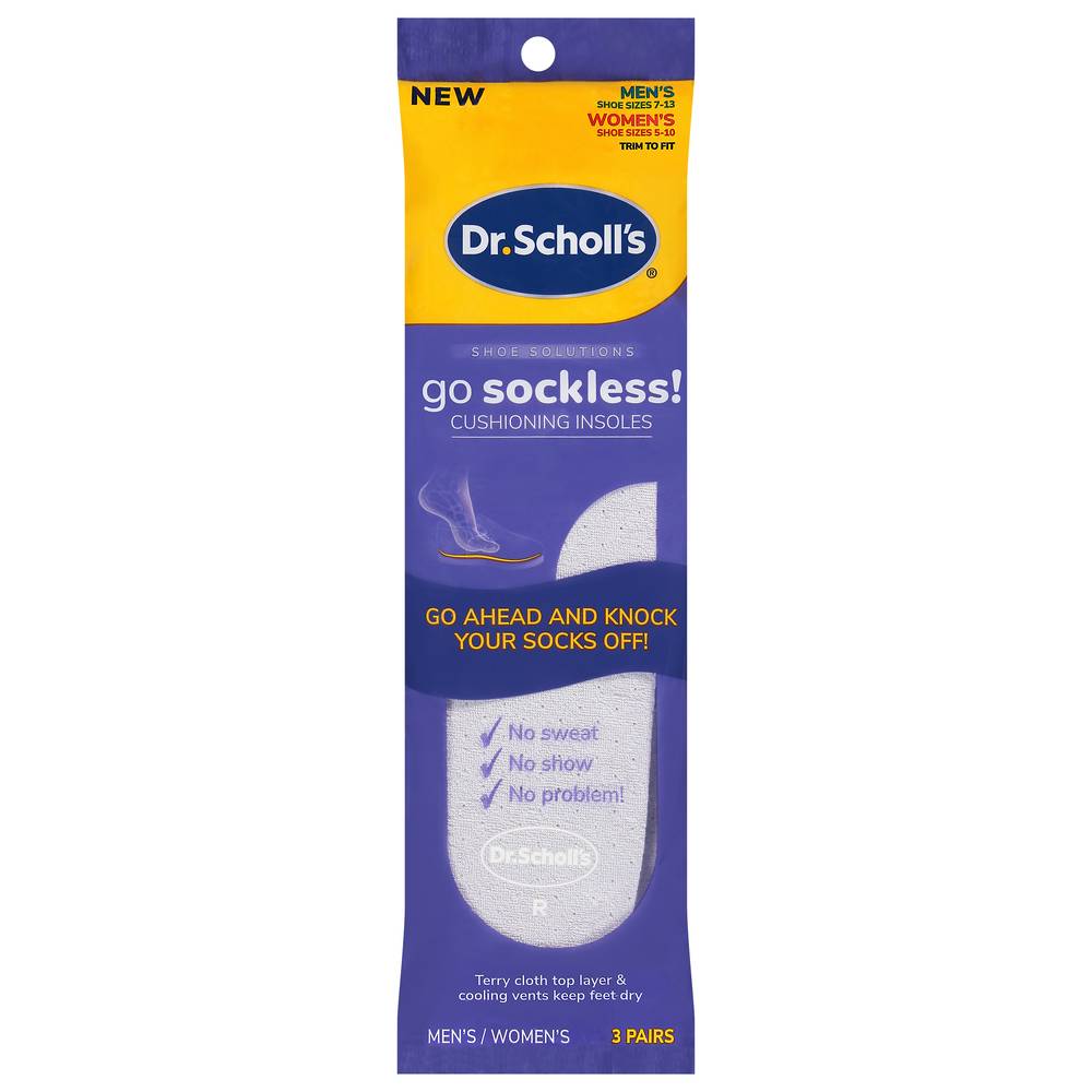 Dr. Scholl's Unisex Men's Women's Cushioning Insoles (3 ct)