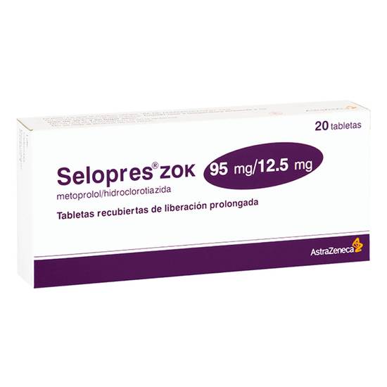 Astrazeneca selopres zok tabletas (20 piezas)