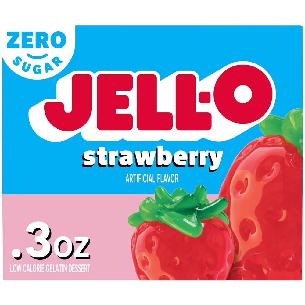 Jell-O Sugar Free Strawberry Gelatin Dessert Mix (0.3 oz)