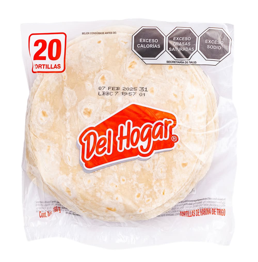 Del Hogar · Tortilla de harina (762 g)