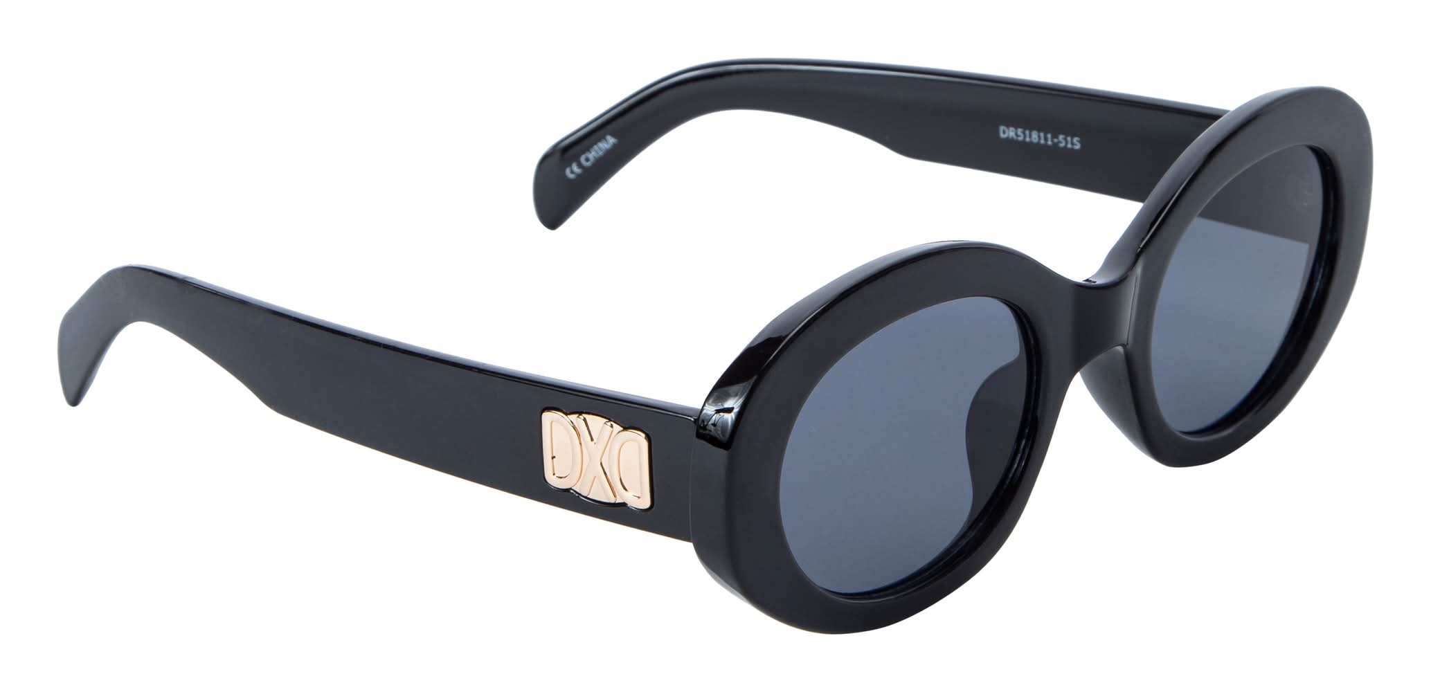 Juniors Chunky Oval UV Sunglasses Black