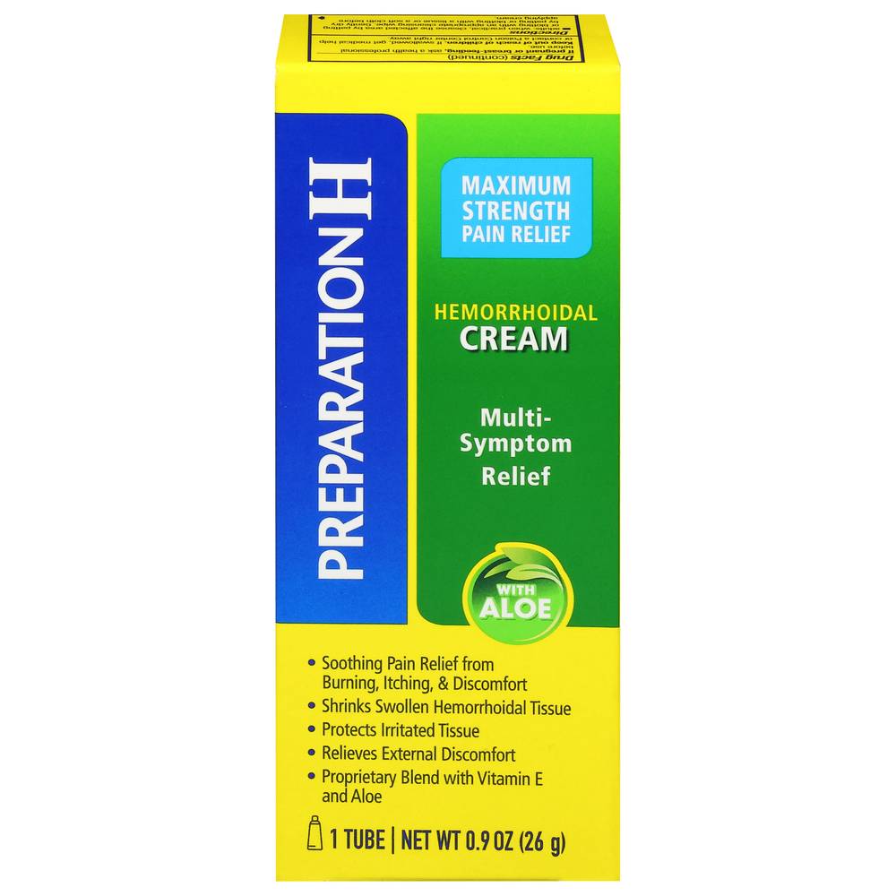 Preparation H Multi Symptoms Relief Hemorrhoidal Cream (0.9 oz)