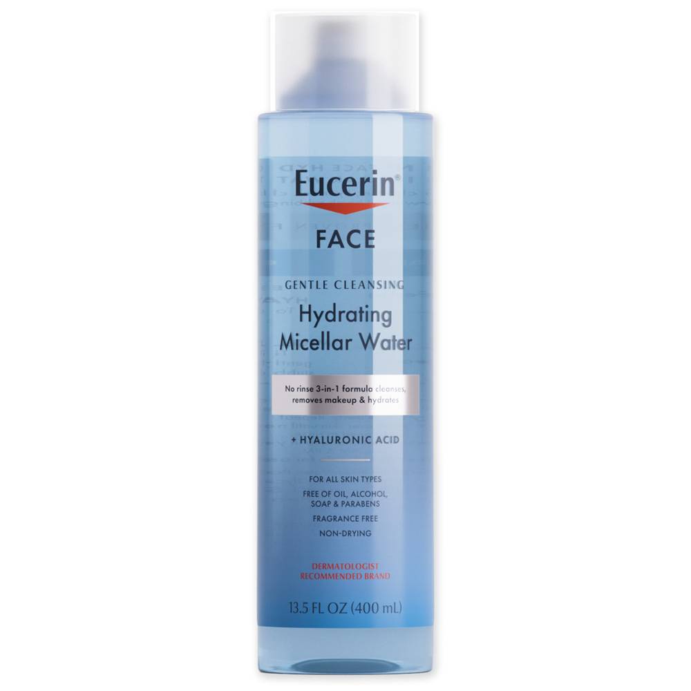 Eucerin Face Gentle Cleansing Hydrating Micellar Water, 13.5