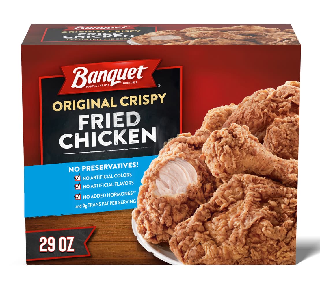 Banquet Original Crispy Breaded Fried Chicken (29 oz)