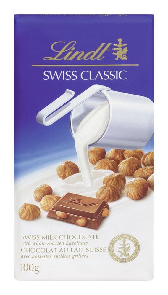 Lindt Swiss Classic Milk Hazelnut (100 g)