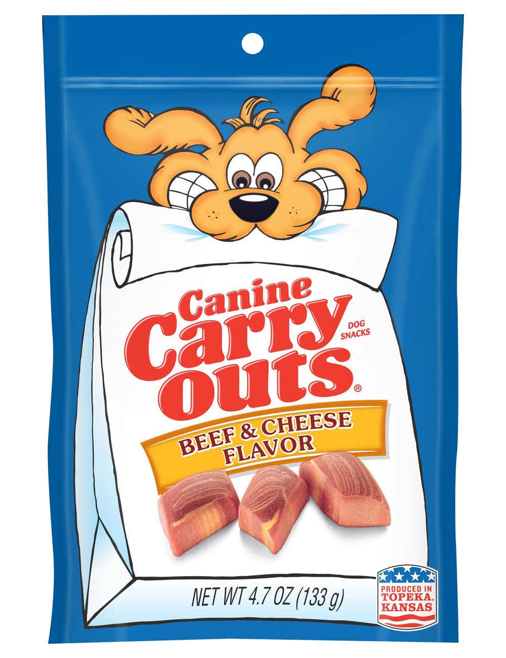 Canine Carry Outs Dog Snacks, Beef-Cheese