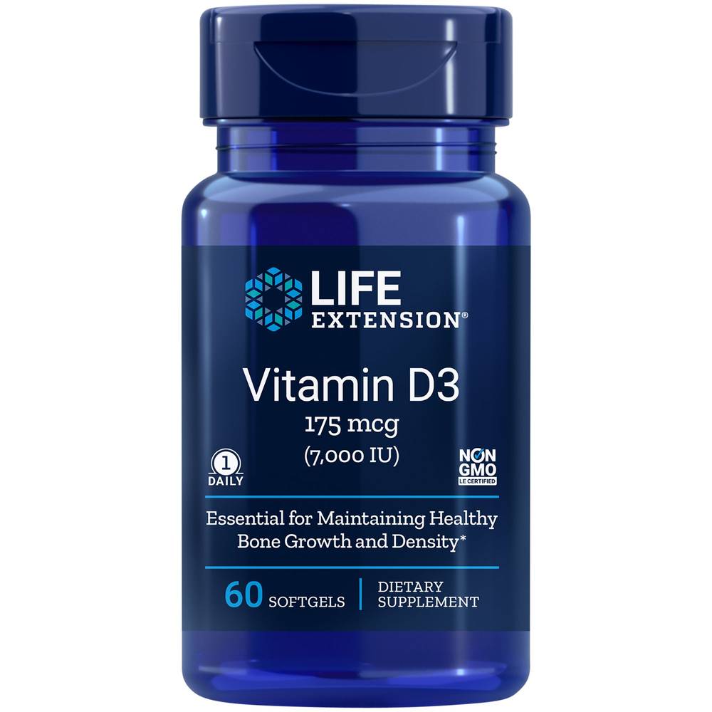 Vitamin D3 - 7,000 Iu (60 Softgels)