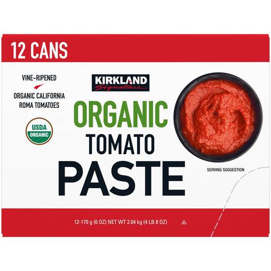 Kirkland Signature Organic Tomato Paste (12 ct)