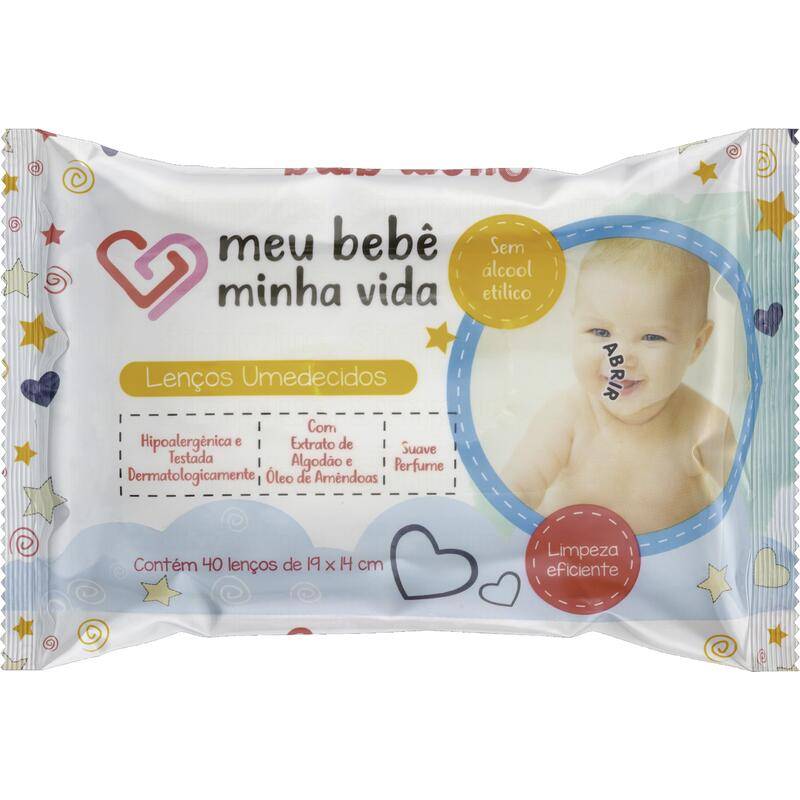 Nutriex lenços umedecidos meu bebê minha vida (40 lenços)