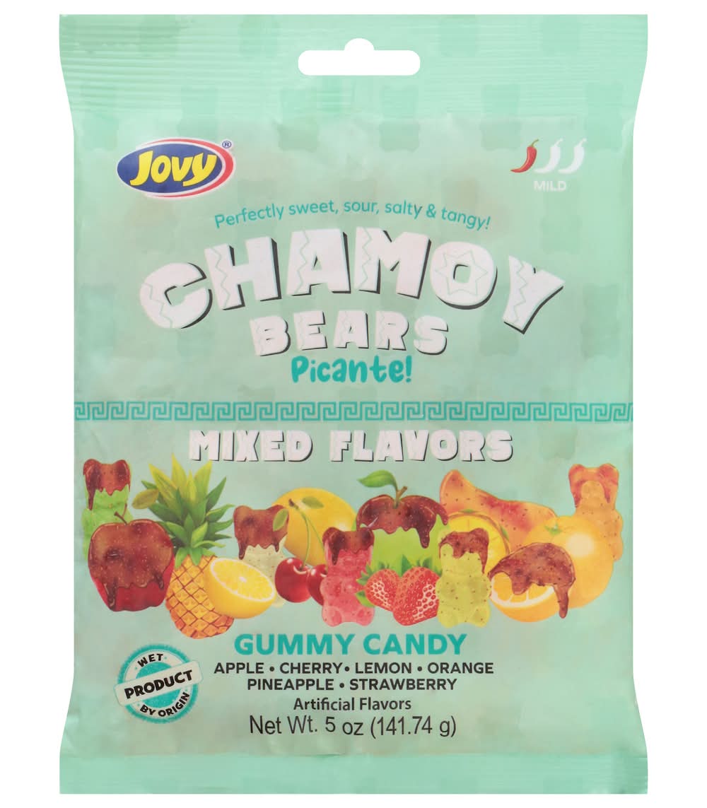 Jovy Chamoy Bears Gummy Candy, Assorted (5 oz)