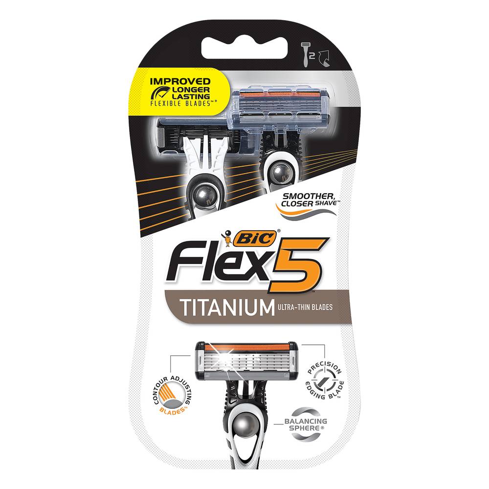 BiC Flex 5 Anti Slip Disposable Razor (2 ct)