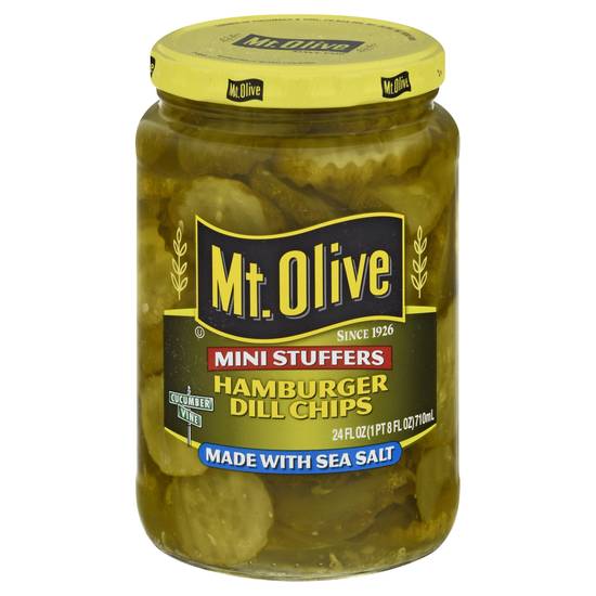 Mt. Olive Mini Stuffers Hamburger Dill Chips (24 oz)