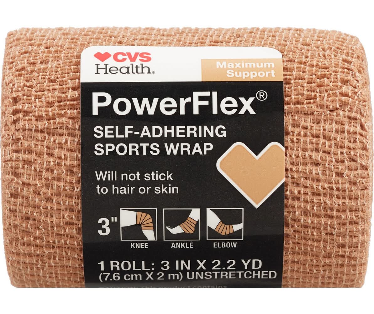 CVS Health Maximum Support Self Grip Athletic Bandage, 3x70 in