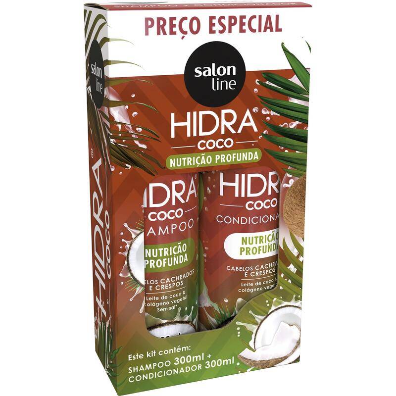 Salon line kit shampoo + condicionador hidra coco (2x300ml)