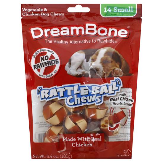 Dreambone Rattle Ball Chews (14 ct)