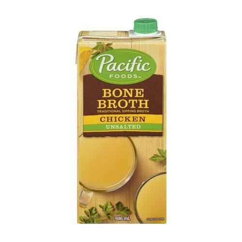 Pacific foods os poulet non salé - chicken bone broth unsalted (946 ml)