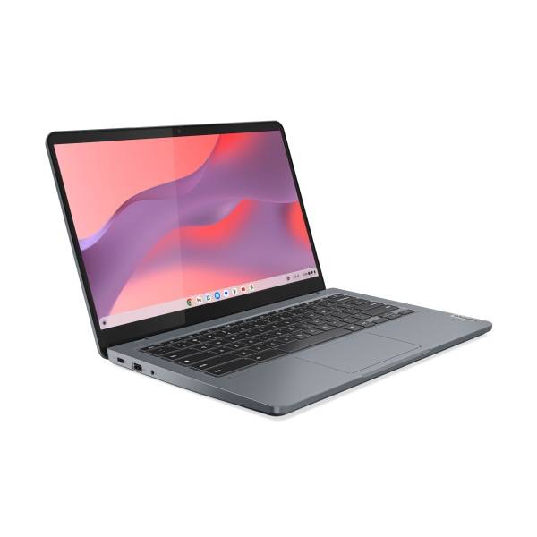 Lenovo IdeaPad Slim 3 Chrome 14IAN8 83BN0001US Laptop, 14", Intel® N-Series N100, AI Enabled, 4GB Memory, 64GB Flash Memory, ChromeOS